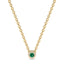 Iiluminate halo necklace emerald
