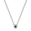 Iiluminate halo necklace sapphire