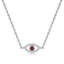 Protection evil eye necklace ruby