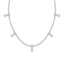 Empower five station necklace diamond