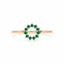 Invincible sun ring emerald
