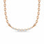 Love floating diamond curve necklace