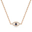 Protection evil eye necklace sapphire