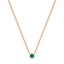 Empower solitaire necklace emerald