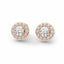 Iiluminate halo stud earring diamond