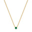 Empower solitaire necklace emerald
