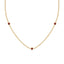 Fearless bezel necklace ruby