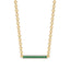 Harmony bar necklace emerald