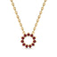 Invincible sun necklace ruby