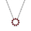 Invincible sun necklace ruby