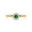Iiluminate halo ring emerald