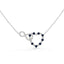 Affinity Heart Necklace Sapphire