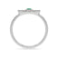 Protection evil eye ring emerald