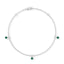 Empower solitaire bracelet emerald