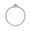 Iiluminate halo ring emerald