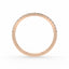 Rise pave curve ring diamond