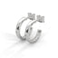 Courage single stone huggies diamond