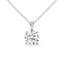 Vibrant round cut diamond pendant