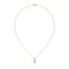 Precious pear cut diamond pendant