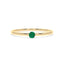 Empower solitaire ring emerald
