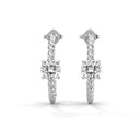 Strength rope hoop earrings diamond