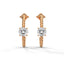 Strength rope hoop earrings diamond