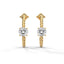 Strength rope hoop earrings diamond