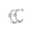 Strength rope hoop earrings diamond