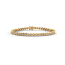 Hexa frame diamond tennis bracelet