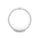 Four prong string diamond bracelet