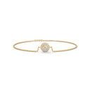 Opulent  round cut diamond bracelet