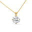 Rare round cut diamond pendant