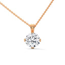 Rare round cut diamond pendant