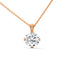 Rare round cut diamond pendant