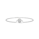 Opulent  round cut diamond bracelet