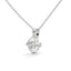 Rare round cut diamond pendant