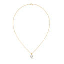 Rare round cut diamond pendant