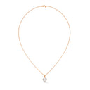 Rare round cut diamond pendant