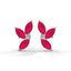 Confident marquise stud earrings ruby