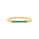 Harmony bar ring emerald
