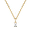 Bold baguette cut diamond centre stone necklace