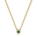 Iiluminate halo necklace emerald