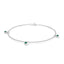 Empower solitaire bracelet emerald