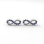 Achieve infinity stud earrings sapphire