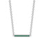 Harmony bar necklace emerald