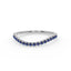 Rise pave curve ring sapphire