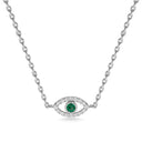 Protection evil eye necklace emerald