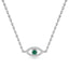 Protection evil eye necklace emerald