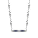Harmony bar necklace sapphire
