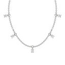 Empower five station necklace diamond